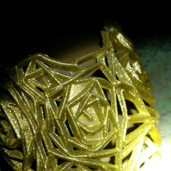 NWOT✨✨Fancy Gold Jelly Flats✨✨ - Picture 7 of 8